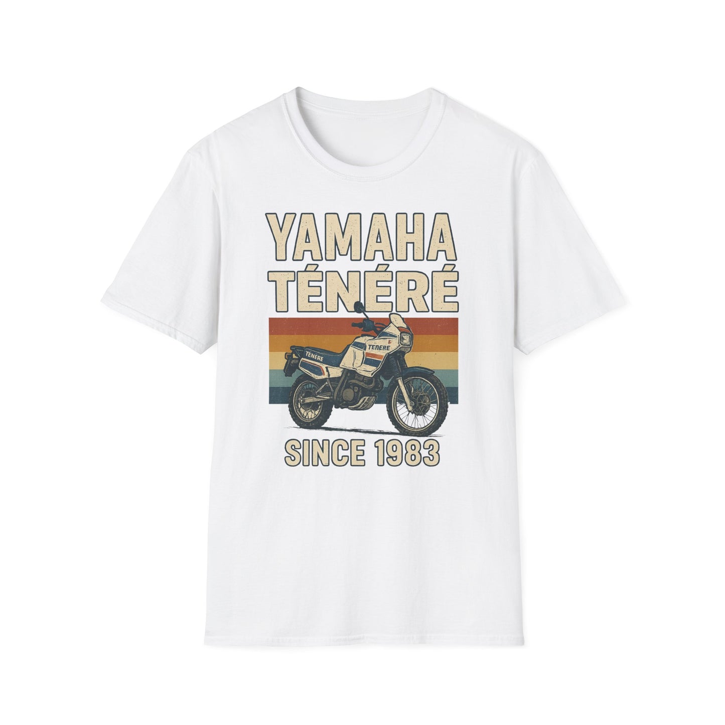 Vintage Motorcycle T-Shirt - Yamaha Ténéré, Biker Gift, Casual Wear, Retro Style, Adventure Shirt