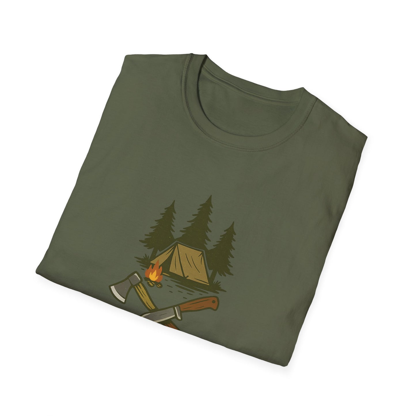 Nature Is My Playground Unisex Softstyle T-Shirt, Bushcraft Life Tee, Outdoor Adventure Apparel, Hiking Gift, Eco-Friendly Shirt