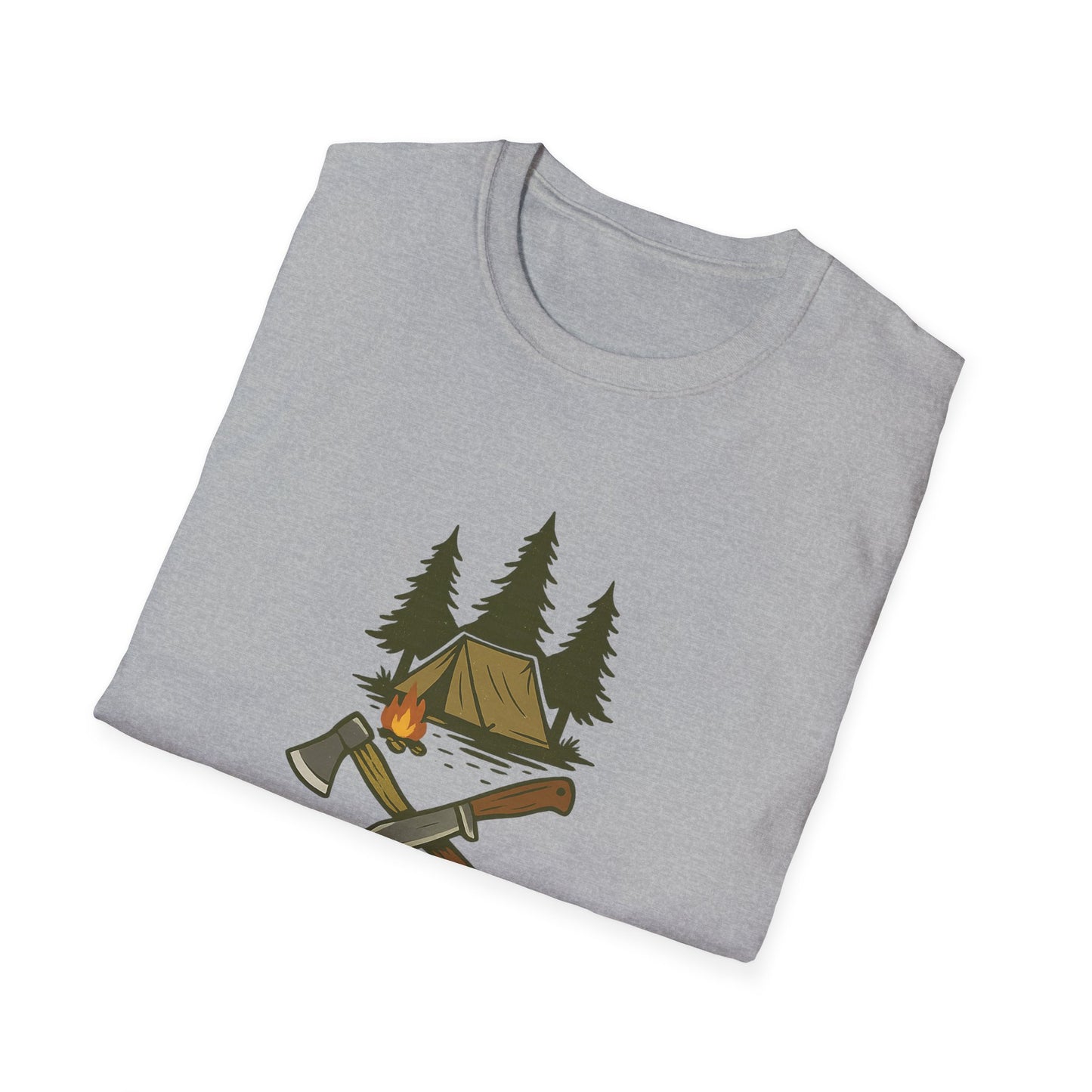 Nature Is My Playground Unisex Softstyle T-Shirt, Bushcraft Life Tee, Outdoor Adventure Apparel, Hiking Gift, Eco-Friendly Shirt