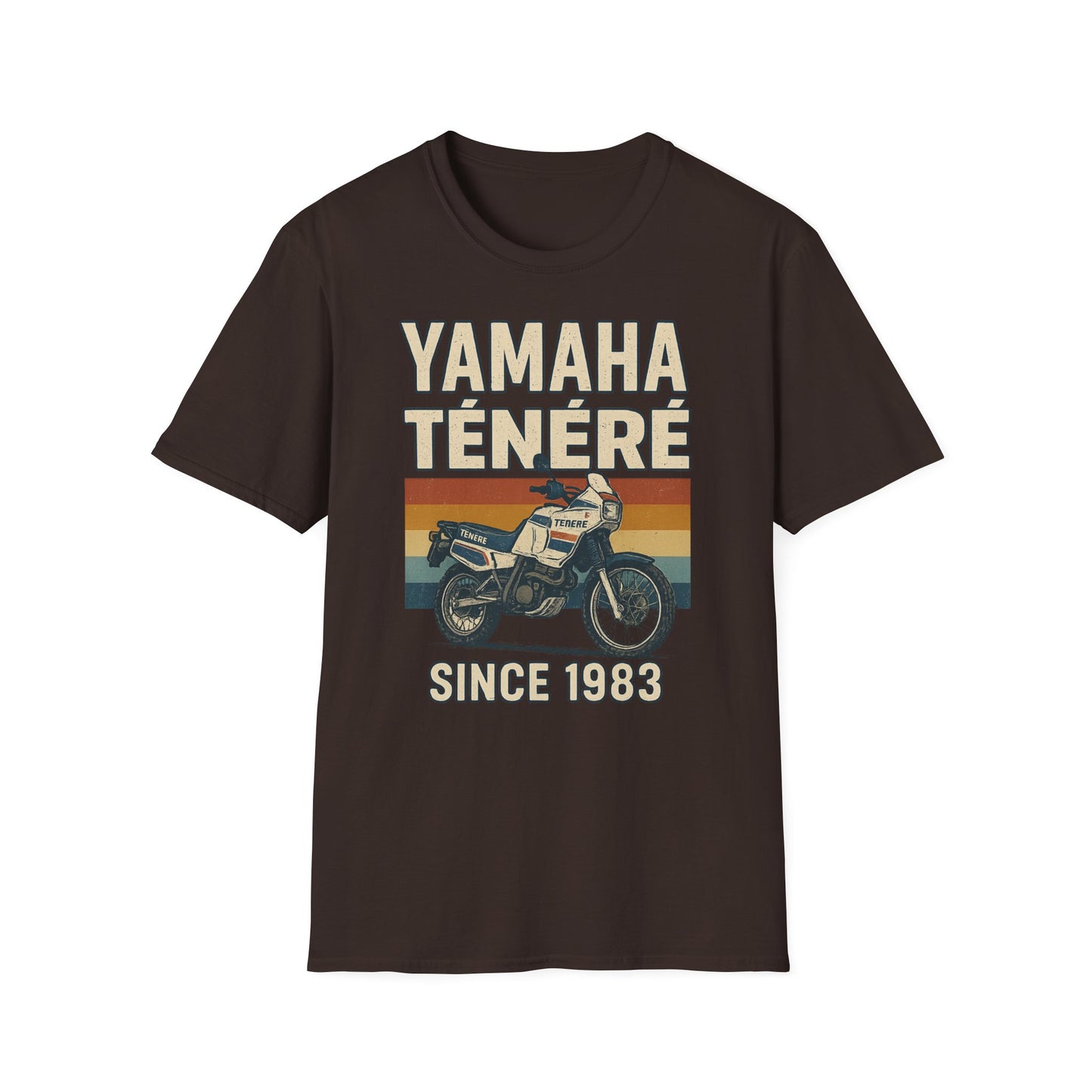 Vintage Motorcycle T-Shirt - Yamaha Ténéré, Biker Gift, Casual Wear, Retro Style, Adventure Shirt