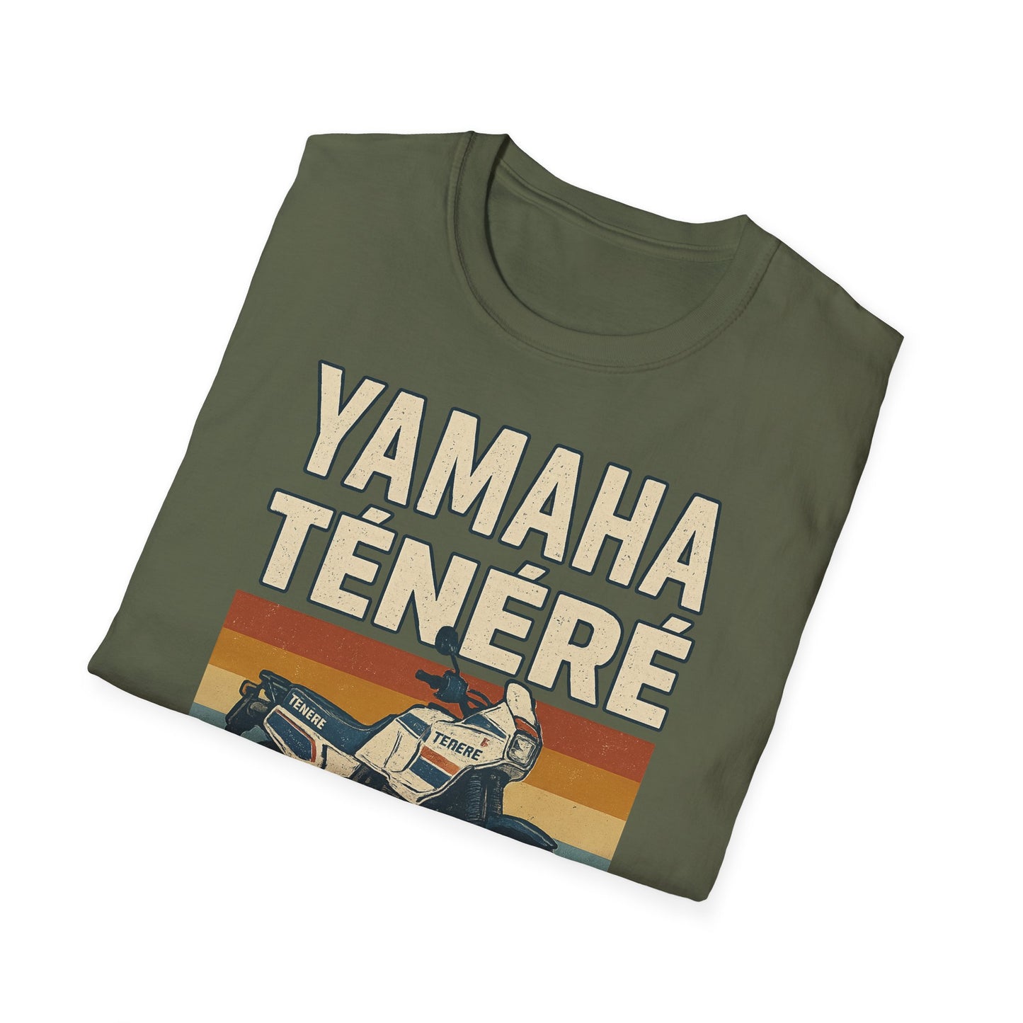 Vintage Motorcycle T-Shirt - Yamaha Ténéré, Biker Gift, Casual Wear, Retro Style, Adventure Shirt