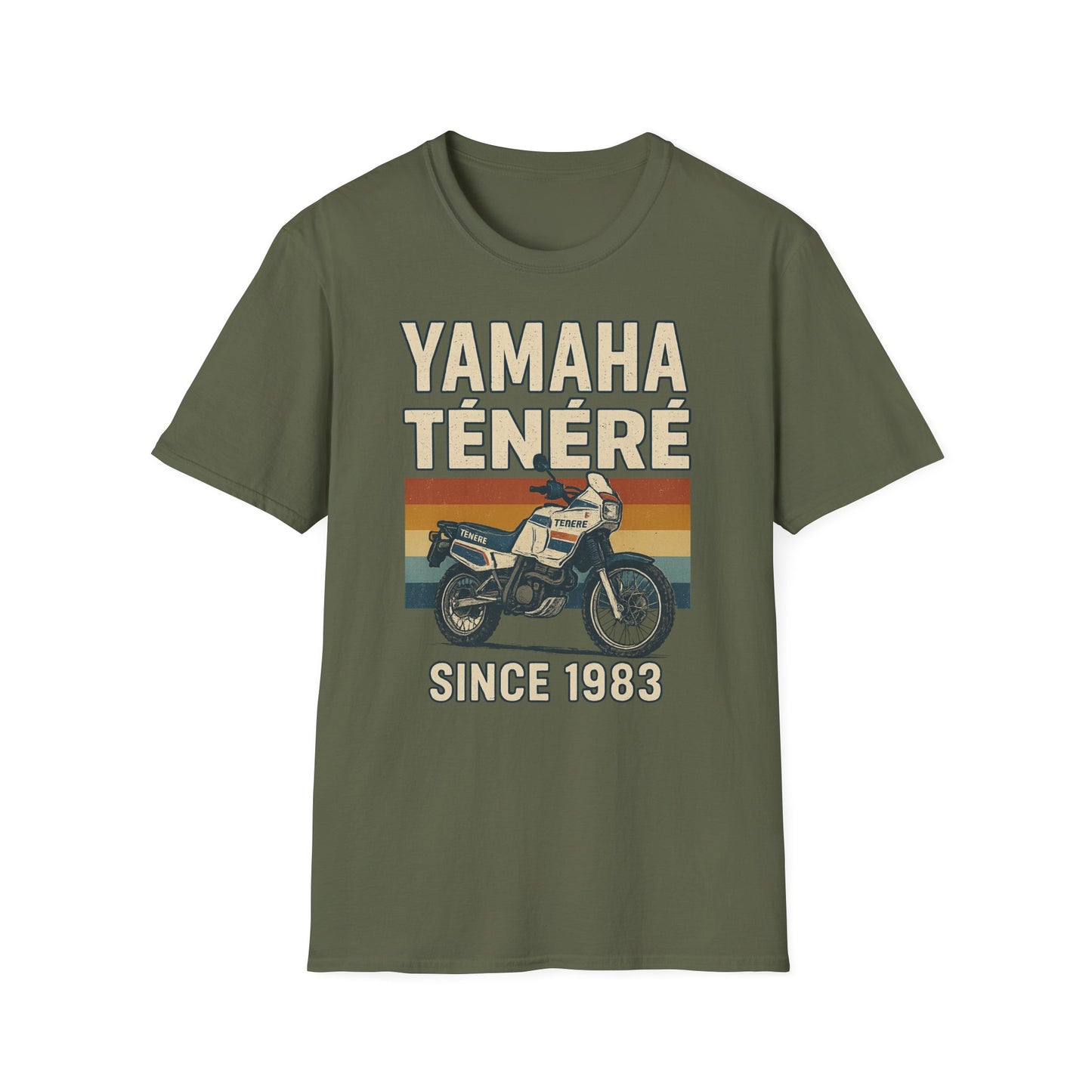 Vintage Motorcycle T-Shirt - Yamaha Ténéré, Biker Gift, Casual Wear, Retro Style, Adventure Shirt