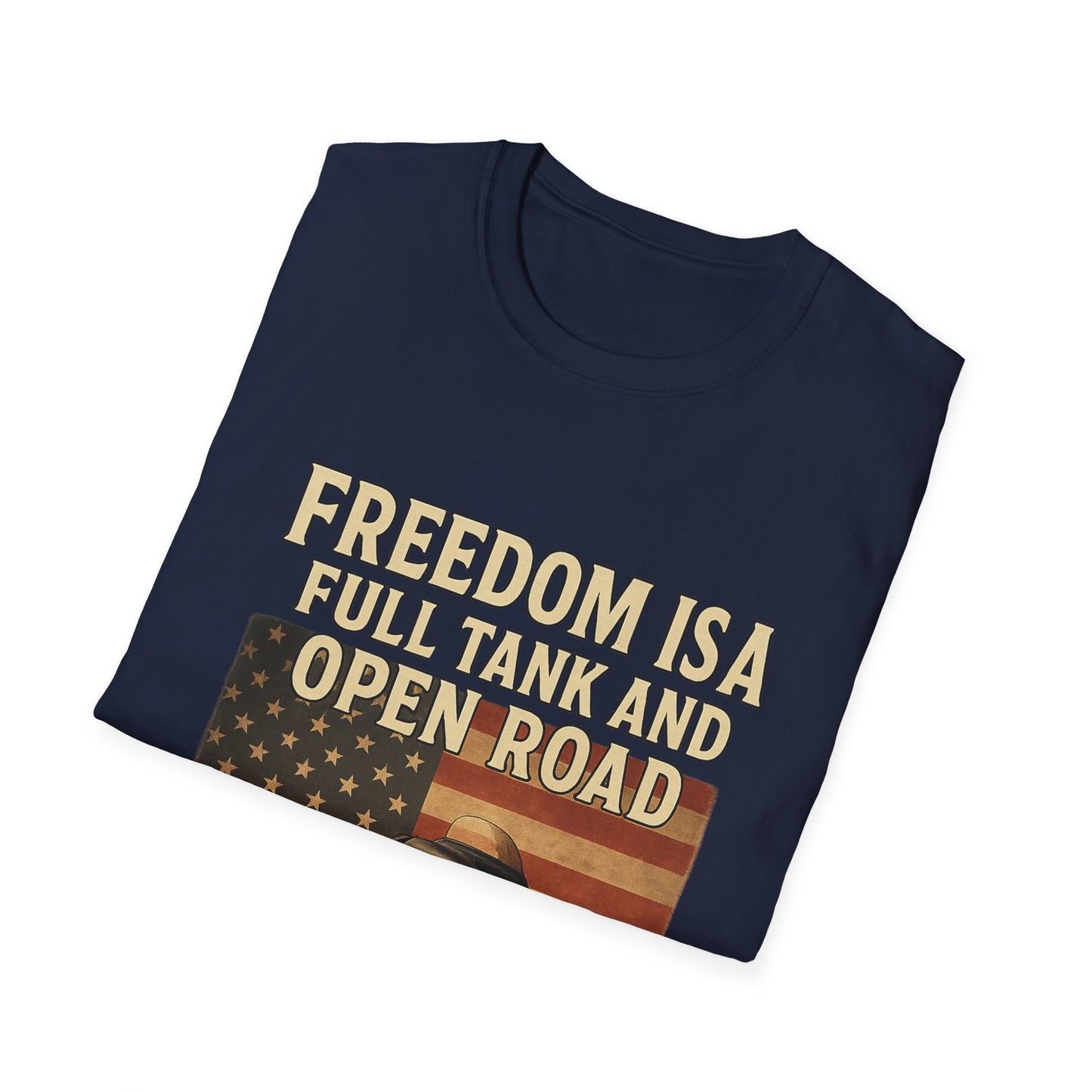 Freedom Is A Full Tank and Open Road Unisex T-Shirt, Motorcycle Lover Gift, Biker Tee, Adventure Shirt, Perfect for Road Trips