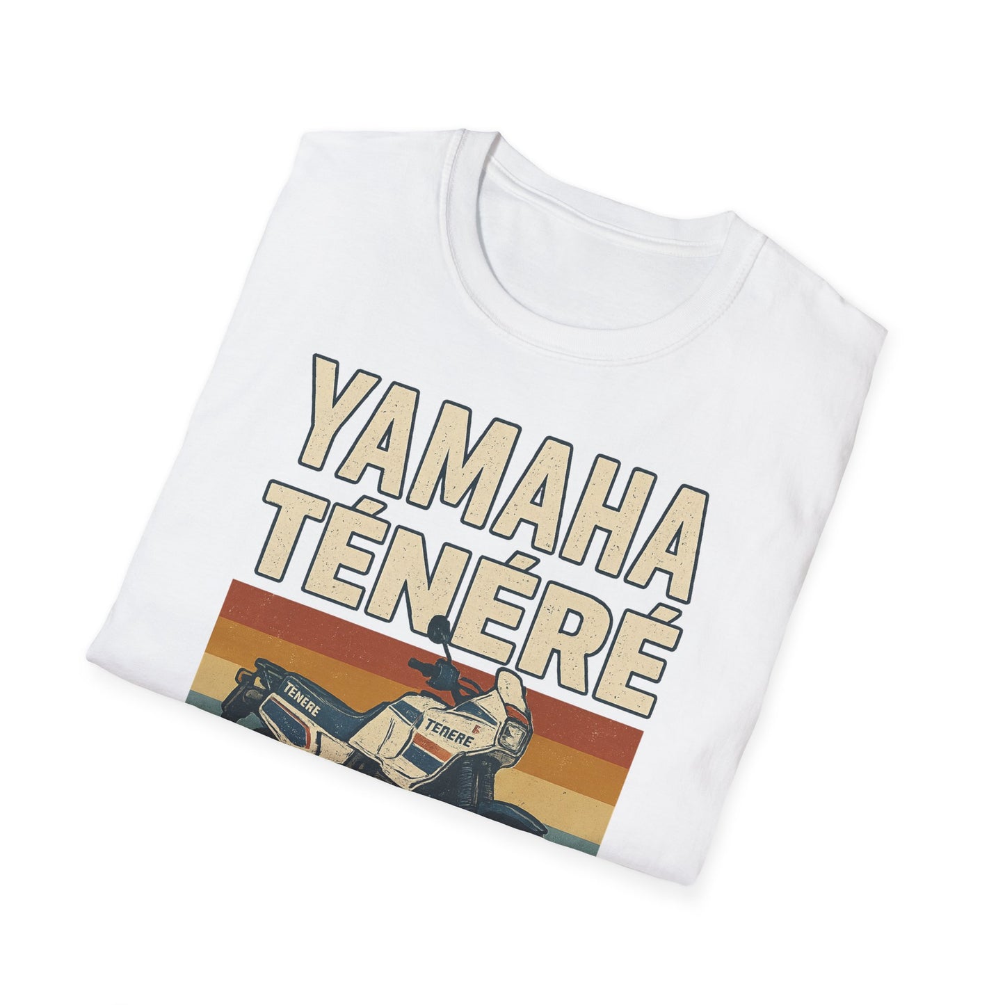 Vintage Motorcycle T-Shirt - Yamaha Ténéré, Biker Gift, Casual Wear, Retro Style, Adventure Shirt