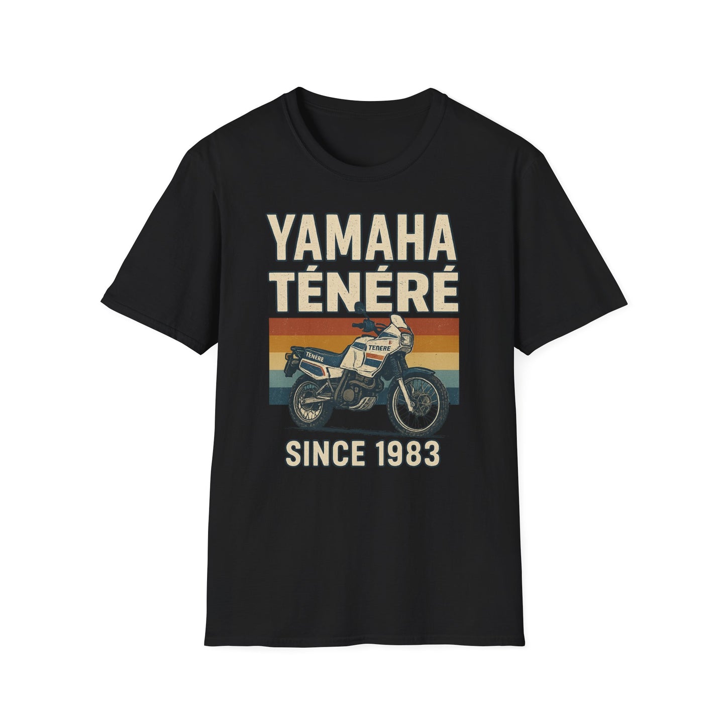 Vintage Motorcycle T-Shirt - Yamaha Ténéré, Biker Gift, Casual Wear, Retro Style, Adventure Shirt