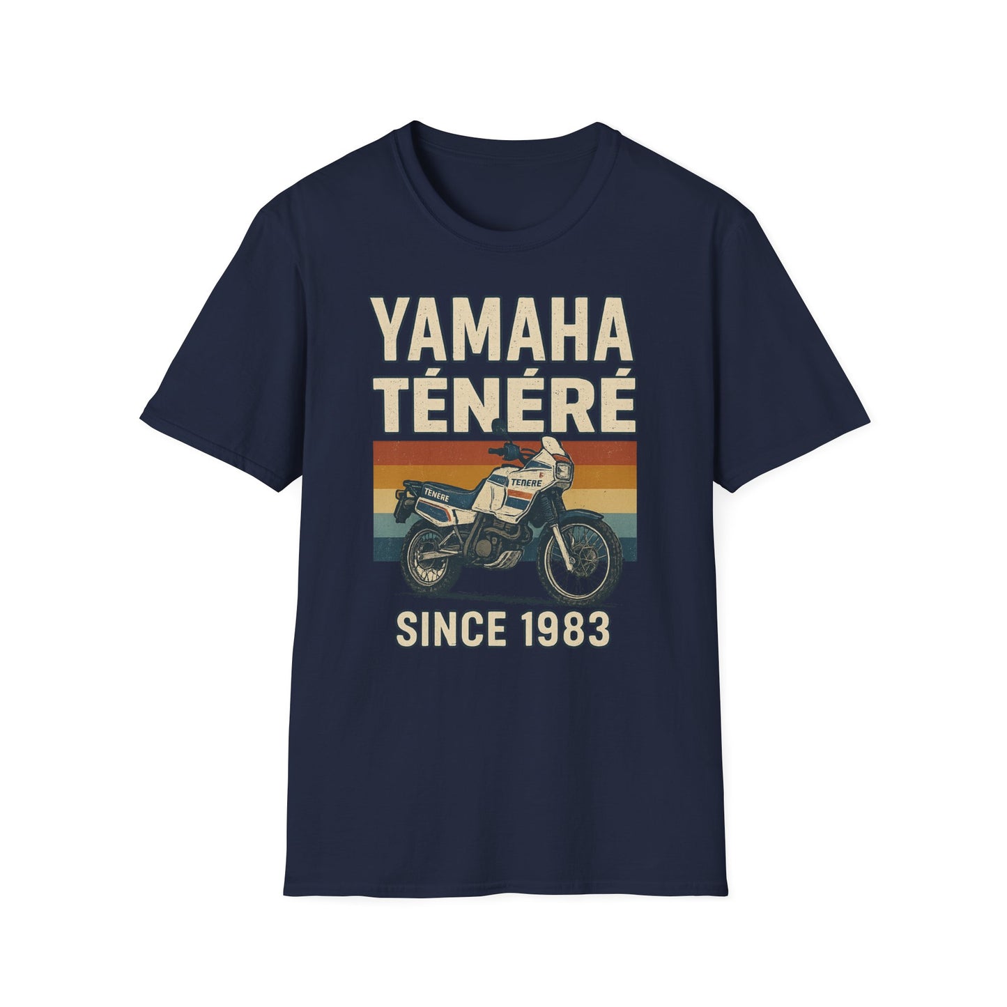 Vintage Motorcycle T-Shirt - Yamaha Ténéré, Biker Gift, Casual Wear, Retro Style, Adventure Shirt